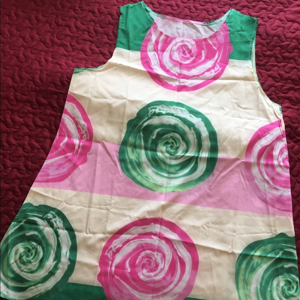 Colorful summer women top Large size